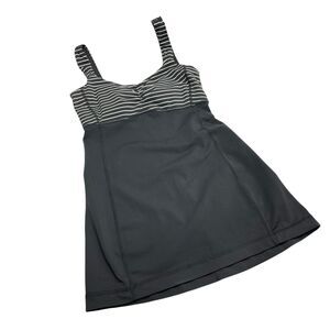 Lululemon Aria II Black & White Striped Tank Women's Size 4